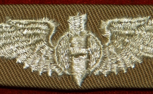 WW II Cloth 3 inch "BOMBARDIER" Wing