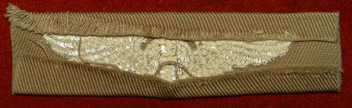 WW II Cloth 3 inch "BOMBARDIER" Wing