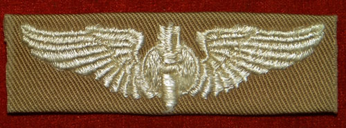 WW II Cloth 3 inch "BOMBARDIER" Wing