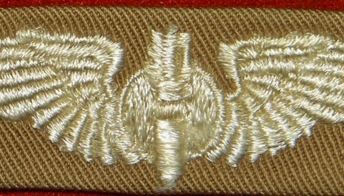 WW II Cloth 3 inch "BOMBARDIER" Wing