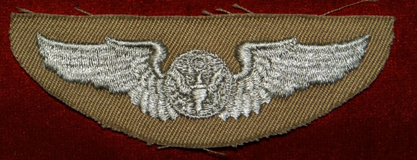 WW II Cloth 3 inch "AIRCREW" Wing