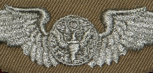 WW II Cloth 3 inch "AIRCREW" Wing