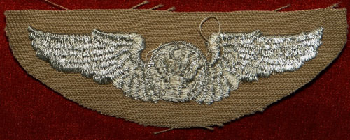 WW II Cloth 3 inch "AIRCREW" Wing