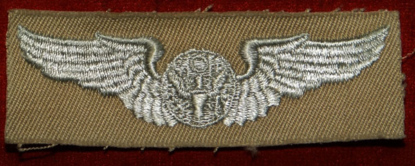 WW II Cloth 3 inch "AIRCREW" Wing