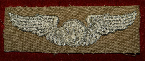 WW II Cloth 3 inch "AIRCREW" Wing