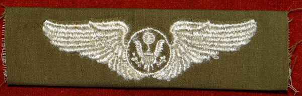 WW II Cloth 3 inch "AIRCREW" Wing