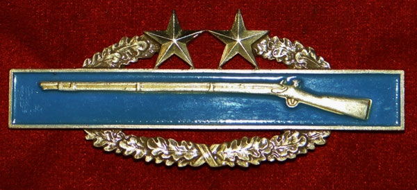 Sterling Third Award "COMBAT INFANTRYMAN" Badge