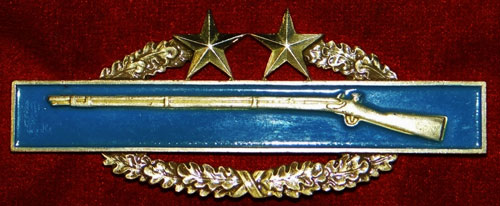 Sterling Third Award "COMBAT INFANTRYMAN" Badge