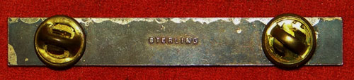 Sterling Clutch Back "EXPERT INFANTRYMAN" Badge