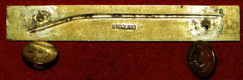 Sterling Clutch Back "EXPERT INFANTRYMAN" Badge