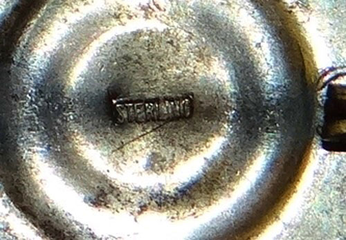 WW II Sterling Pin Back "DRIVER/MECHANIC" Badge