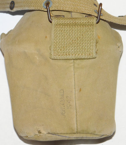 U.S. WW II M-1936 Pistol Belt with Canteen, Holster, Clip Pouch & First Aid Pouch