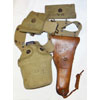 U.S. WW II M-1936 Pistol Belt with Canteen, Holster, Clip Pouch & First Aid Pouch