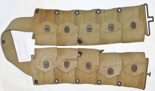 WW II U.S. Marine Corps marked M-1923 Ten Pocket Cartridge Belt