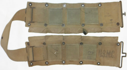 WW II U.S. Marine Corps marked M-1923 Ten Pocket Cartridge Belt