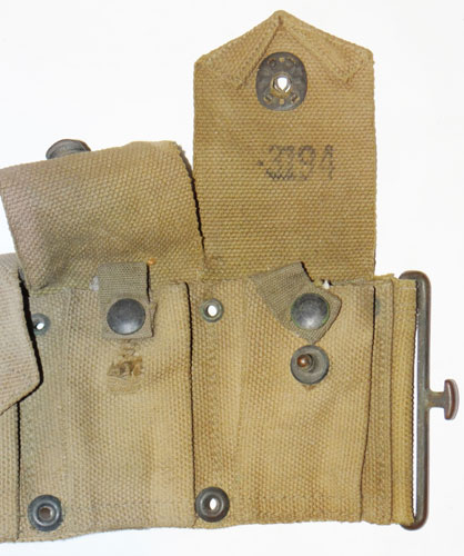 WW II U.S. Marine Corps marked M-1923 Ten Pocket Cartridge Belt