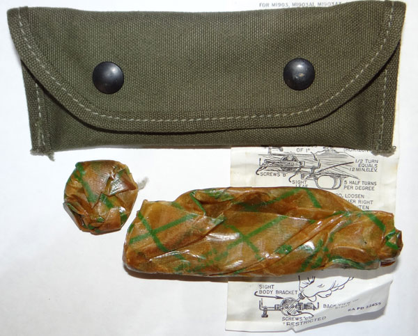 WW II 1944 Dated M15 Grenade Launcher Sight with Case WW II 1944 Dated M15 Grenade Launcher Sight with Case