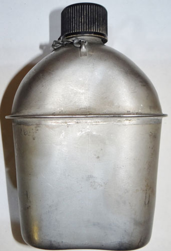 WW II 1945 Dated M-1910/42 Stainless Steel Canteen