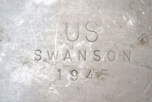 WW II 1945 Dated M-1910/42 Stainless Steel Canteen