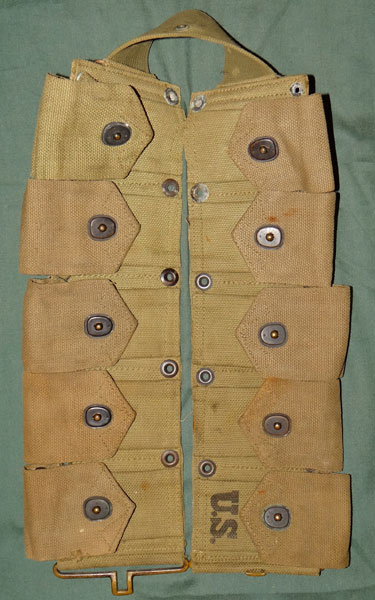 WW II U.S. M-1923 10 Pocket Cartridge Belt