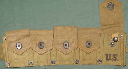 WW II U.S. M-1923 10 Pocket Cartridge Belt