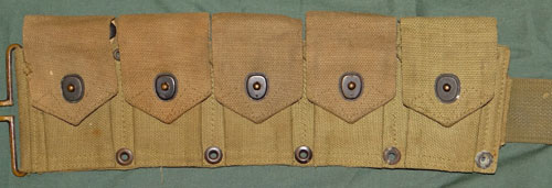 WW II U.S. M-1923 10 Pocket Cartridge Belt