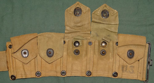 WW II U.S. M-1923 10 Pocket Cartridge Belt