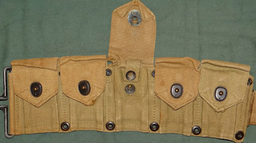 WW II U.S. M-1923 10 Pocket Cartridge Belt