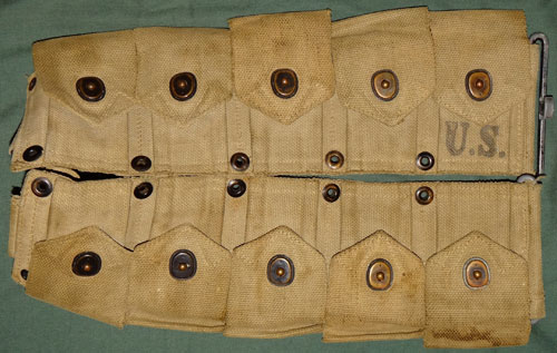 WW II U.S. M-1923 10 Pocket Cartridge Belt