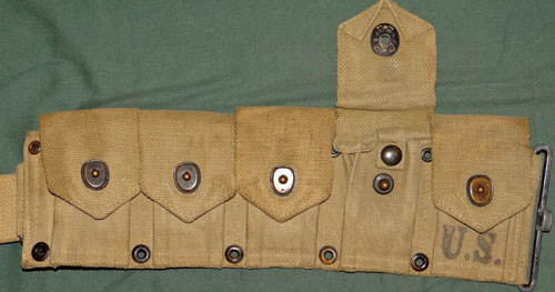 WW II U.S. M-1923 10 Pocket Cartridge Belt
