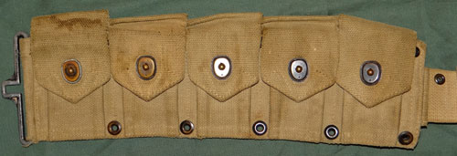 WW II U.S. M-1923 10 Pocket Cartridge Belt