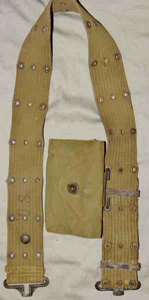 Korean War M-1936 Web Pistol & Revolver Belt Korean War M-1936 Web Pistol & Revolver Belt