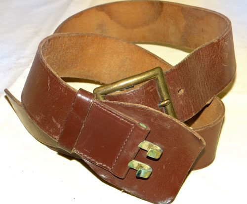 U.S. Army WW II Enlisted Man's Leather Garrison Belt