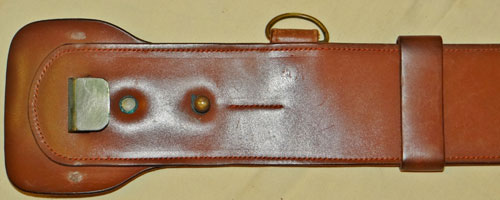 WW II U.S. Army Officer M-1921 Sam Brown Leather Belt