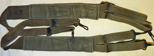 U.S. WW II Army M-1944 Combat Suspenders