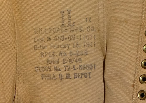 WW II U.S. Canvas Leggings