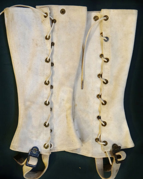 U.S.M.C. WW II Dress White Canvas Leggings
