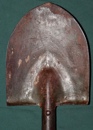 WW II U.S. M-1910 Intrenching Shovel with 1942 Dated Web Carrier