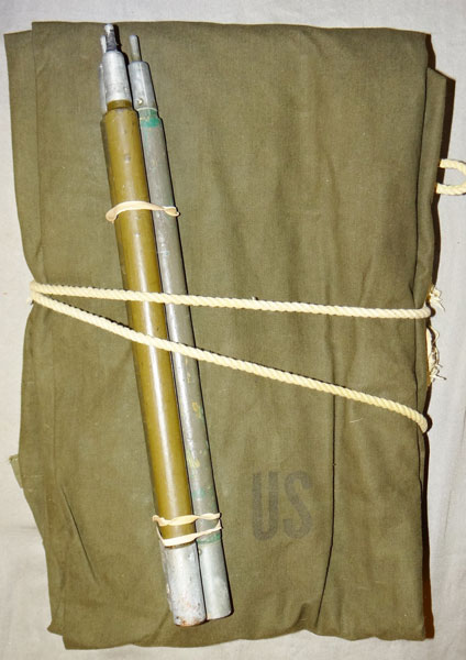 U.S. Military Shelter Half with Pole