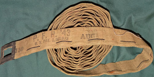 WW II U.S. Cloth 50 Cal. Machine Gun Belt