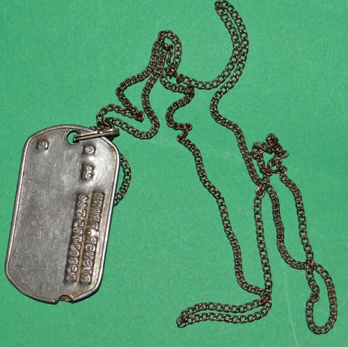 WW II U.S. Army Dog Tag