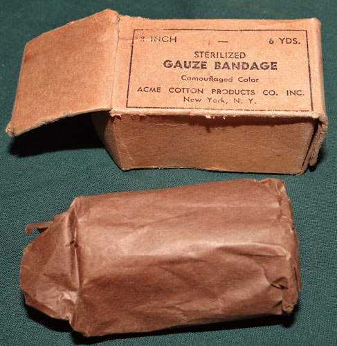 1943 Dated 2 Inch Camouflage Bandages