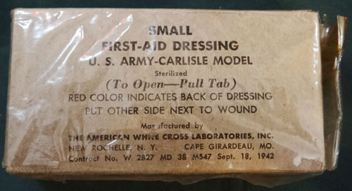 WW II Boxed "Carlisle" Model First Aid Packet