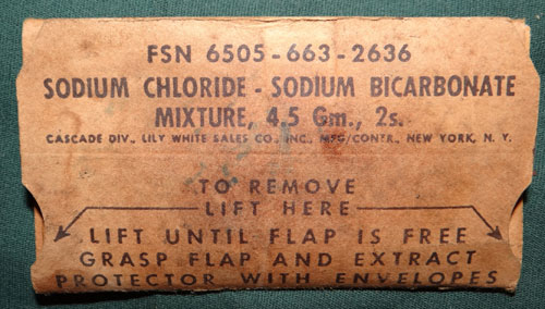 WW II First Aid Packet for Burns