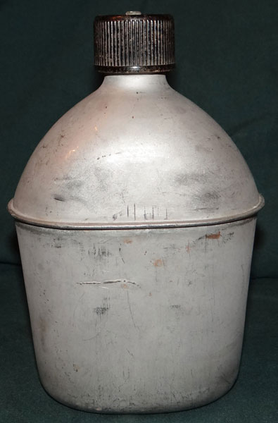 U.S. WW II M-1910/42 Stainless Steel Canteen U.S. WW II M-1910/42 Stainless Steel Canteen
