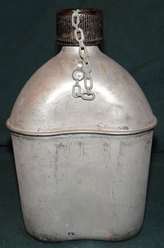 U.S. WW II M-1910/42 Stainless Steel Canteen