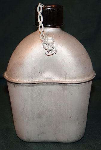 U.S. WW II M-1910/42 Stainless Steel Canteen