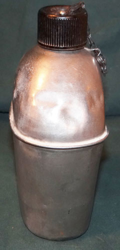 U.S. WW II M-1910/42 Stainless Steel Canteen
