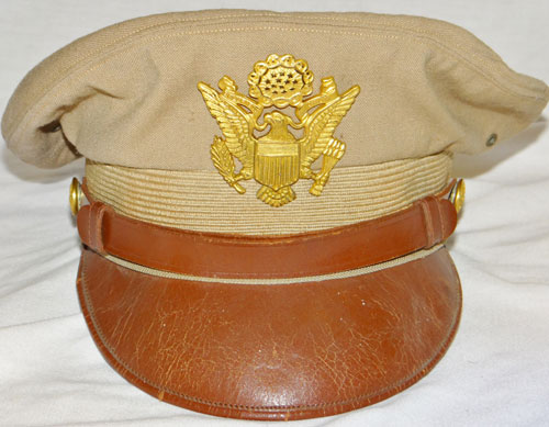 World War II U.S. Army "CRUSHER" Visor Hat