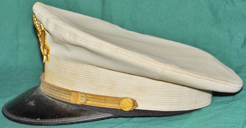 World War II U.S. Army White Summer Visor Hat